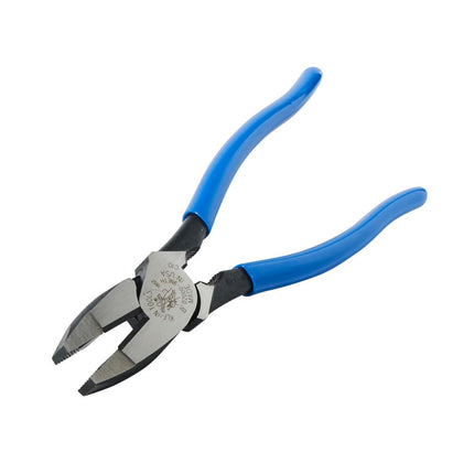 Klein Tools D2000-9NETH Lineman's Bolt-Thread Holding Pliers, High-Leverage Streamline Design with Rounded Nose and Knurled Jaw, 9-Inch