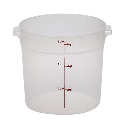 Cambro (RFS6PP190) 6 qt Round Polypropylene Food S