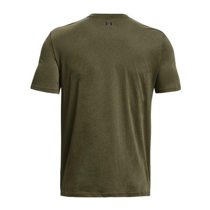 Under Armour Men's Sportstyle T-Shirt Met Korte Mouwen, Opaque, (390) Marine OD Green/Black/Black, L Long