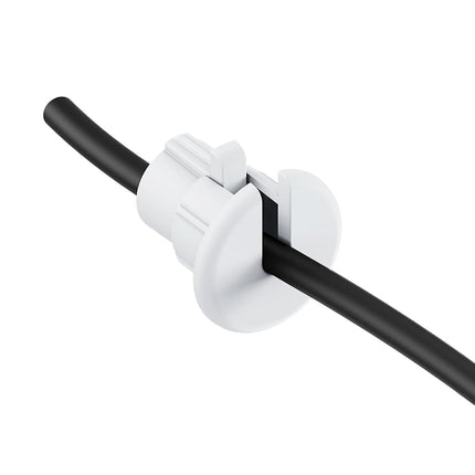 Cable Routing Kit for Starlink, Cable Mounting Kit, Starlink Accessories, Wall Grommets for Cables, Cable Wall Pass Through for 1 Inch Wall Hole and Furniture Wire Hole (2 Pack White)