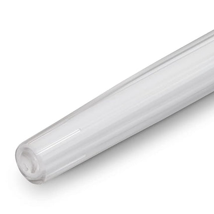 Kaweco STUDENT Transparent Fountain Pen I Premium Acrylic Fountain Pen for Ink Cartridges I Nostalgic Fountain Pen in Transparent with Silver Details I Student Pen 16 cm I Nib: BB (Extra Broad)