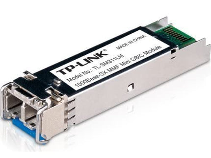 TP-Link Gigabit SFP Module, 1000Base-SX Multi-Mode Fiber Mini GBIC Module, Plug and Play, LC/UPC Interface, Up to 550/220m Distance (TL-SM311LM)