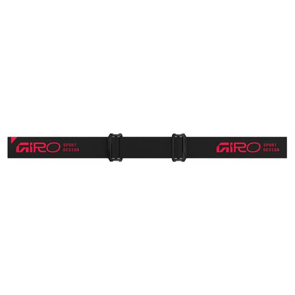 Giro Method Ski Goggles - Snowboard Goggles for Men, Women, Youth - Black/Red Stacked - Vivid Onyx & Vivid Infrared