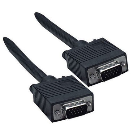 Manhattan SVGA Extension Cable, HD15, 1.8m, Male to Female, Compatible with VGA, Fully Shielded, Black, Lifetime Warranty, Polybag