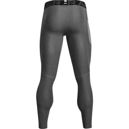 Under Armour Men's HeatGear Leggings, Carbon Heather (090)/Black, XXL Tall
