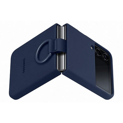 Samsung Galaxy Z Flip4 Official Silicone Cover with Ring Navy