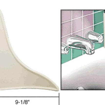 Prime-Line Products M 6086 Bath Tub Splash Guard, 9 in. x 10-3/4 in, Plastic, White by Prime-Line Products