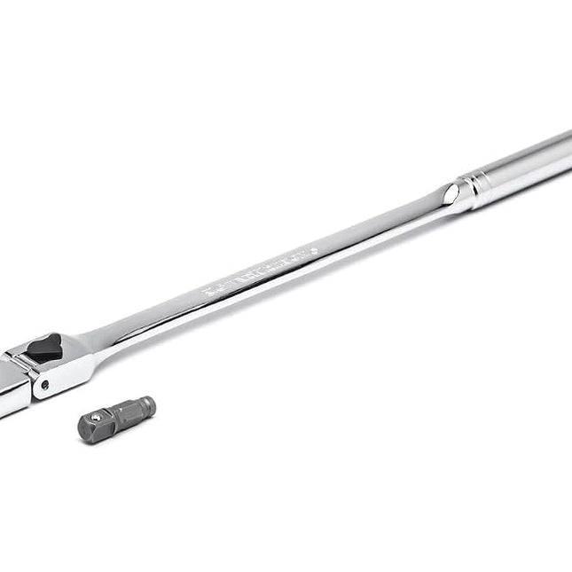 GearWrench 81030 1/4" Drive 72-Tooth Quick Release Locking Flex Slim Head Ratchet 12"
