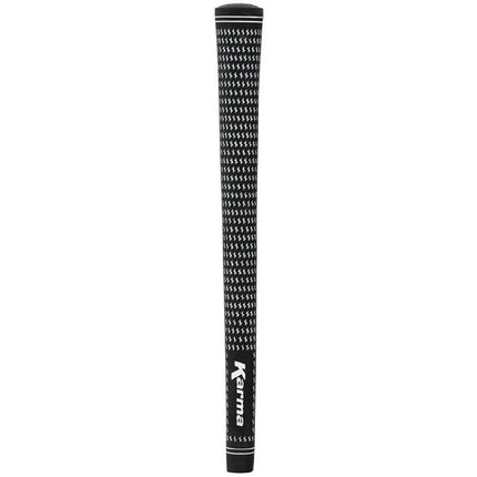 Karma Velour Black/White Midsize (+1/32") Golf Grips (9 Pack)