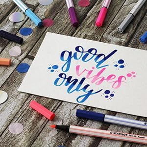 STABILO Pen 68 brush - Premium Fibre-Tip Pen with Brush Tip