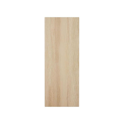 2 1/2"W x 6 1/2"H x 1"P Americraft Solid Hardwood Stain Grade Smooth Plinth Block with Squared Edge, White Oak