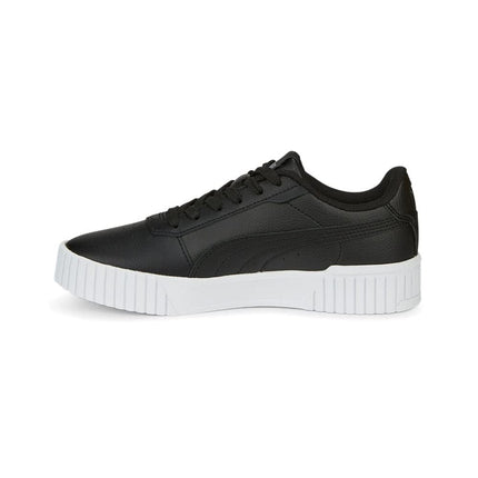 PUMA Zapatillas Carina 2.0 con cierre alternativo para niños unisex, negro-puma Black-puma Silver, 6 Big Kid
