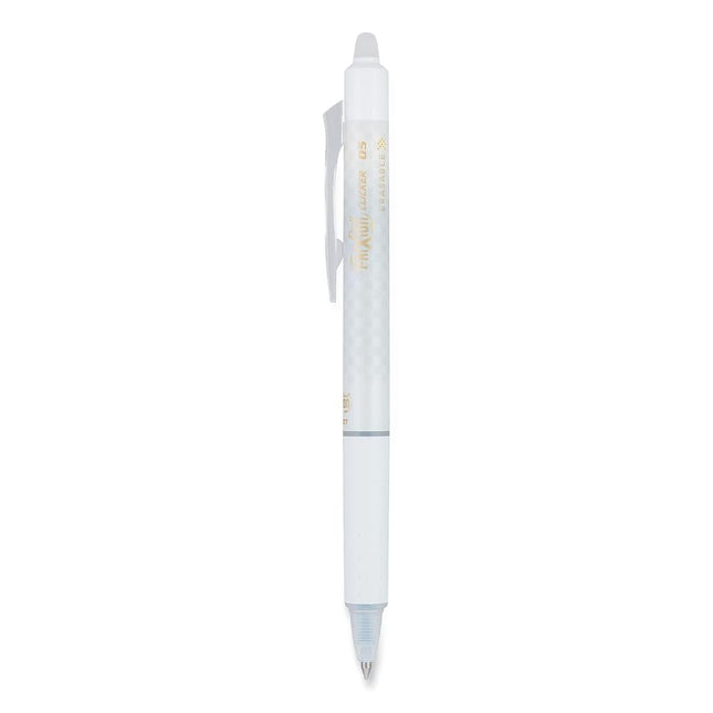 PILOT Pen FriXion Clicker Erasable, Checker Barrel, Refillable & Retractable Gel Ink Pens, Extra Fine Point 0.5mm, Black Ink, 12-Pack (15128)