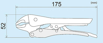ENGINEER PZ-67 Auto Locking Pliers with Screw Remover, Screw Saurus VP-4 Crushed/Rusted Screw Remover For φ0.1-0.37 inches (3-9.5 mm)