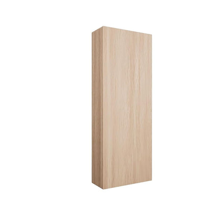 2 1/2"W x 6 1/2"H x 1"P Americraft Solid Hardwood Stain Grade Smooth Plinth Block with Squared Edge, Red Oak