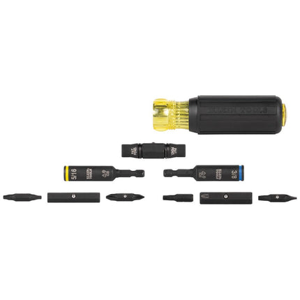 Klein Tools 85517HD 2-Piece Impact Driver Set with 11-in-1 Screwdriver/Nut Driver and 7-in-1 Impact Flip Socket