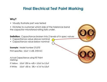 GE Genteq Capacitor Dual Run Round 35/5 uf MFD 370 Volt VAC 97F9834 (replace old GE# Z97F9834) 35 + 5 MFD at 370 volts by Genteq
