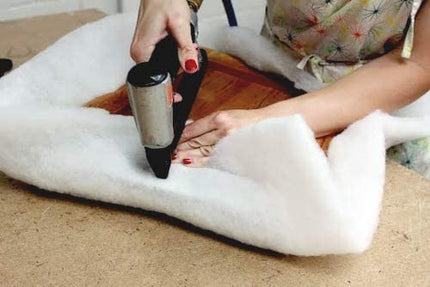 AK TRADING CO. Ouate de polyester Dacron collée de 60 pouces de large, qualité rembourrage - Support de coussin, fournitures de matelassage, rembourrage de meubles, projets d'artisanat, ouate de polyester durable - 10 verges