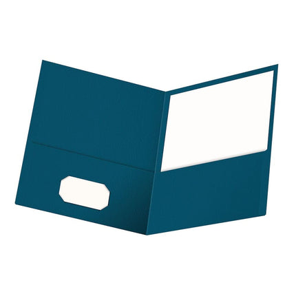 Oxford Twin Pocket Folders, Letter Size, Blue, 25 