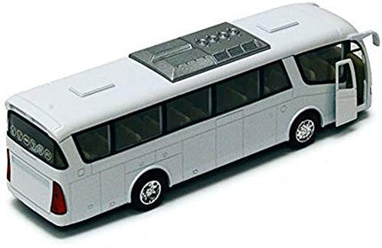 Autobus autocar, blanc - Kinsmart 7101DW - Voiture miniature en métal par Kinsmart