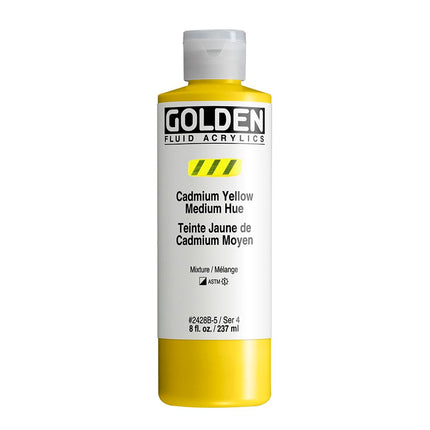 Golden Acrylic : 236ml (8oz) bottle FLUID CADMIUM 