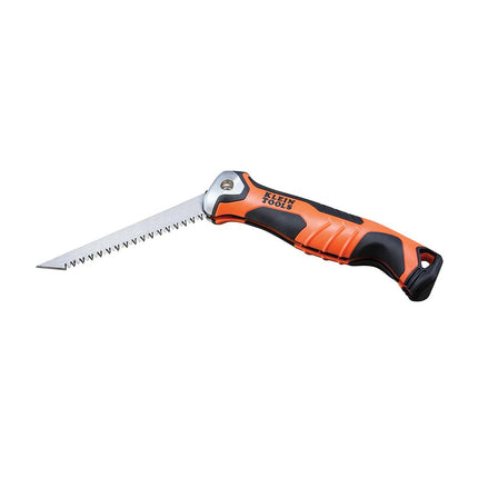 Klein Tools 31737 Folding Jab Saw/Drywall Hand Saw with Lockback at 180 and 125 Degrees and Tether Hole