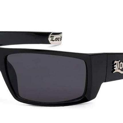 Locs Men's Original All Black Hardcore Sharp Squar