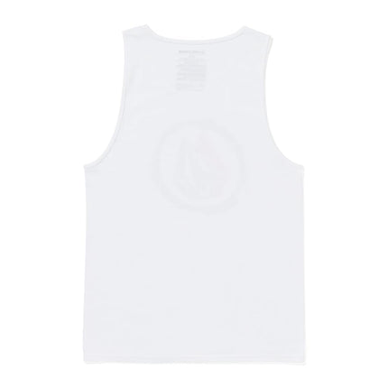 Volcom Men's Sleeveless Graphic Tank Top Shirt, White, S