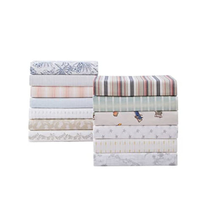 Tommy Bahama - King Sheets, Cotton Percale Bedding Set, Crisp & Cool, Stylish Home Decor (Ala Moana Stripe Blue, King)