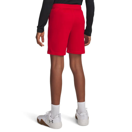 Under Armour Shorts Tech con logo para niños, (600) Rojo / / Blanco, S