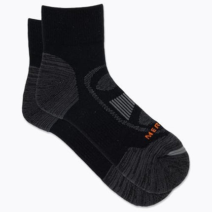 Merrell Men's 1 Pack Cushioned Zoned Quarter Hiker Socks