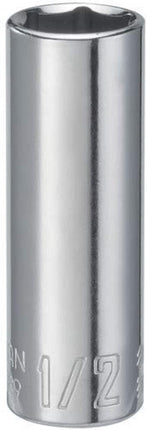 CRAFTSMAN Deep Socket, SAE, 1/4-Inch Drive, 1/2-In