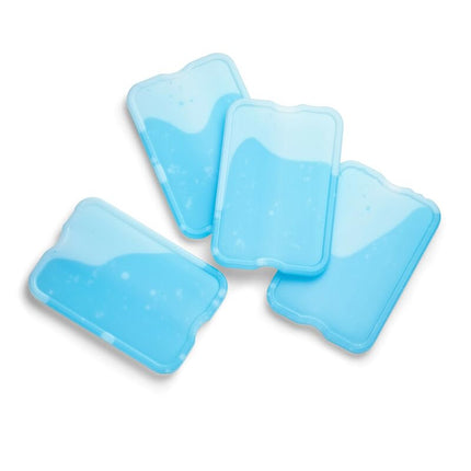 Cool Coolers par Fit + Fresh, lot de 8 blocs réfrigérants XL minces, accumulateurs de froid réutilisables à congélation rapide et peu encombrants pour boîtes à lunch, sacs isothermes ou glacières, bleu