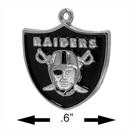 Siskiyou Sports NFL Oakland Raiders Euro Bead Necklace, 18-Inch