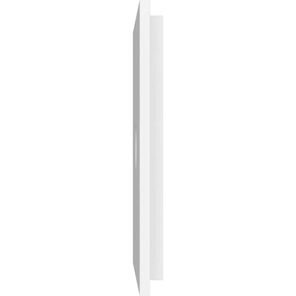 22"W x 11"H x 2"ID x 7 1/2"C x 1"P Rectangle Architectural Grade PVC Contemporary Ceiling Medallion, Two Piece