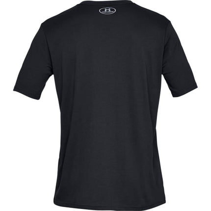 Under Armour Team Issue Wordmark SS Men's T Shirt, T Shirt for Men with Graphic Design, Loose-Fit Sport and Fitness Clothing, Black/Rhino Grey (001), L