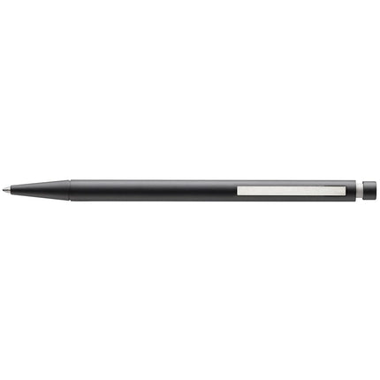 LAMY cp1 black ballpoint pen - minimalist ballpoint pen in elegant metal body - with cushioned stainless steel clip - incl. giant refill LAMY M 16 in line width M in black