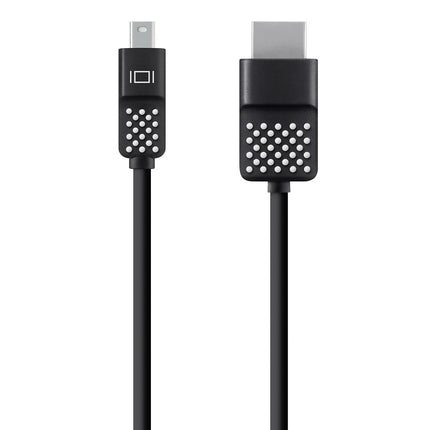 Belkin Mini Display Port to HDMI Cable, 12 ft (3.6 m), 4K (Compatible for Macbook Air, Macbook Pro and Other Mini-DP Enabled Devices), Black