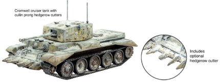 Warlord Games Cromwell Cruiser Tank - 1:56 British Army Plastic Scale Model Tank for Bolt Action Highly Detailed World War 2 Miniatures