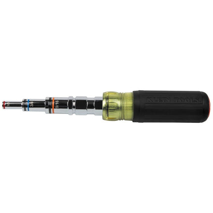 Klein Tools 32809MAG 9-in-1 Multi-Nut Driver Tool, Magnetic SAE Pass Through Driver with Hex Nut Sizes 3/16 to 3/4-Inch