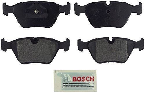 BOSCH BE396 Blue Ceramic Disc Brake Pad Set - Compatible with Select BMW 318i, 318is, 325i, 325is, 328i, 525i, 525iT, 528i, 530i, 535i, 540i, 735i, 735iL, 740i, 740iL, 750iL, M3, M5, Z3; REAR