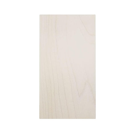 3 1/2"W x 6 1/2"H x 1"P Americraft Solid Hardwood Stain Grade Smooth Plinth Block with Squared Edge, Maple