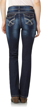 WallFlower Women's Instastretch Luscious Curvy Bootcut Jeans, Betsy, XXX-Small