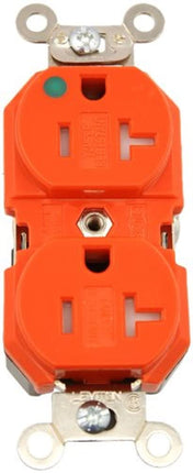 Leviton Straight Blade Duplex Receptacle, 20 Amp, 