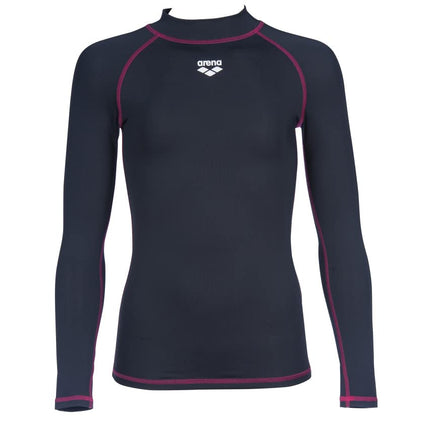 Arena Girls Long Sleeves Rash Vest, Swim Shirt wit