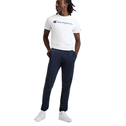 Champion Men's Big & Tall Classic Tee, C Script T-Shirt, Navy, 4XL Plus