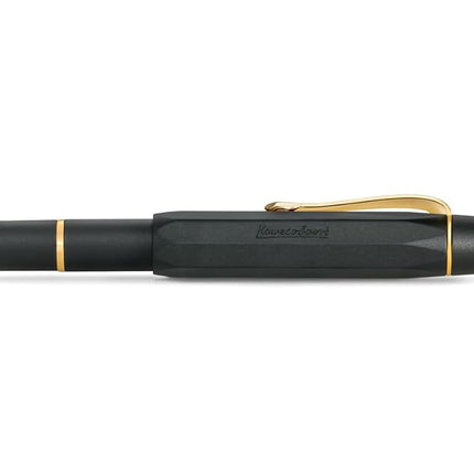 Kaweco PISTON SPORT AL Black/Gold Starter Set I Nib: BB (Extra Broad)