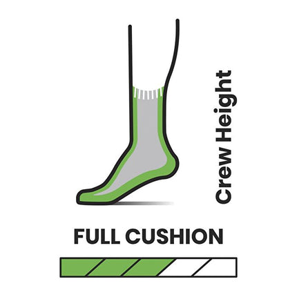 Smartwool Men's Hike Classic Edition Full Cushion Crew Hiking Socks, Medium Gray, XL UK
