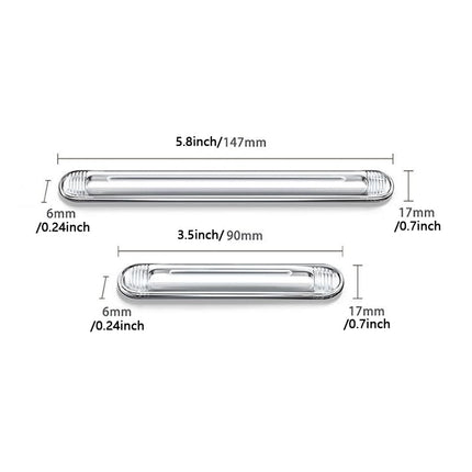 8 PCS Clear Furniture Bumpers, BetterJonny Silicone Cabinet Bumpers Clear Wall Protector Adhesive Door Knob Wall Protector for Door Handle, Refrigerator Door, Chair (4 Long, 4 Short)