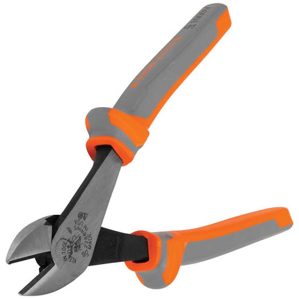 Klein Tools 2288RINS Klein Tools 2288RINS 1000V Insulated Diagonal Cutter Pliers, High Leverage Design, Induction Hardened Knives, 8-Inch